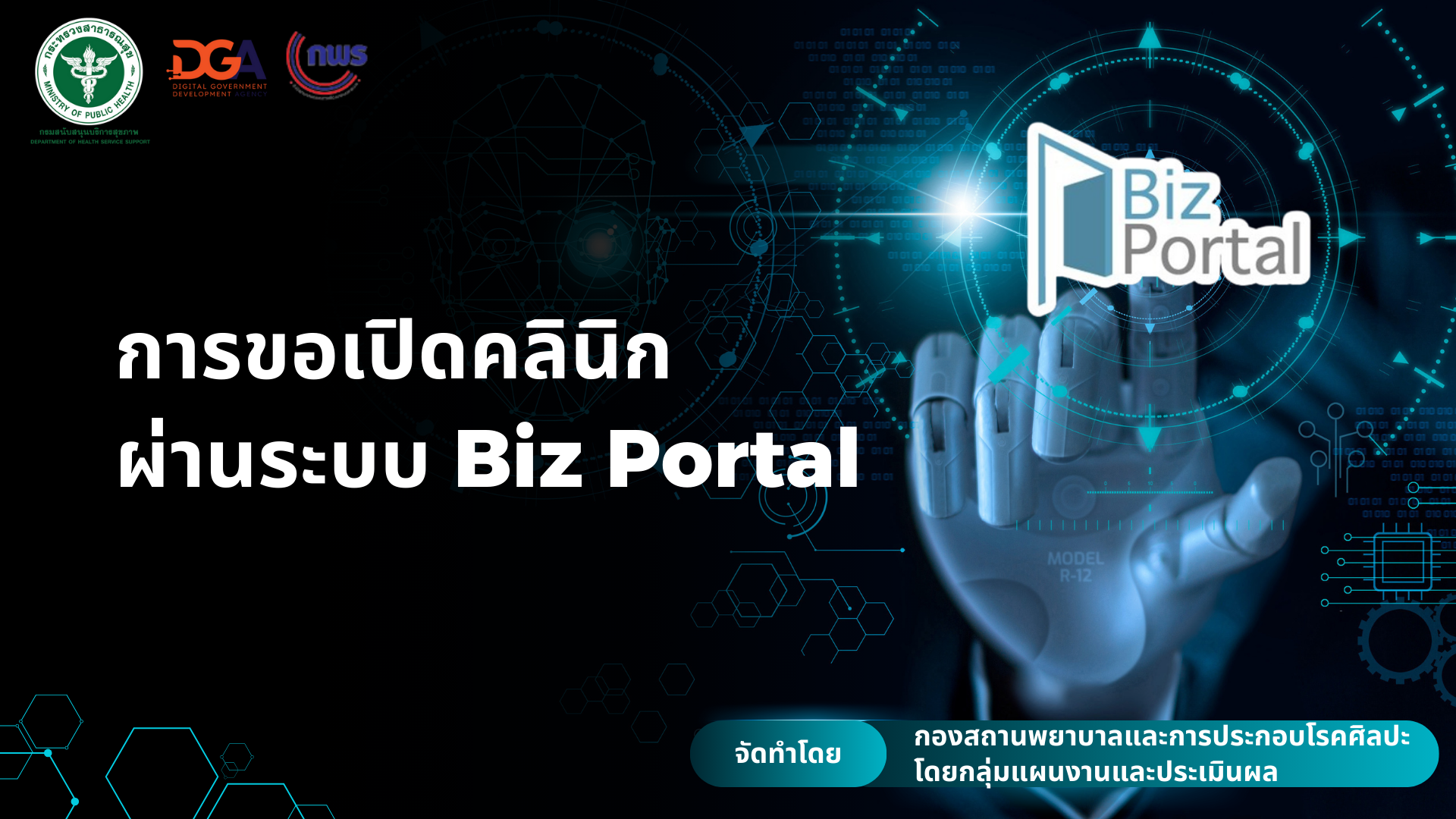การขอเปิดคลินิกผ่านระบบ Biz Portal